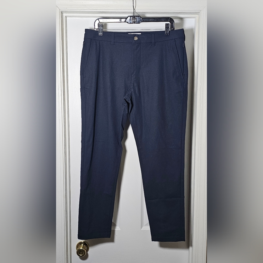 Birddogs Pants Slim Fit Size 32X30 Midnight Navy Performance Stretch No Liner